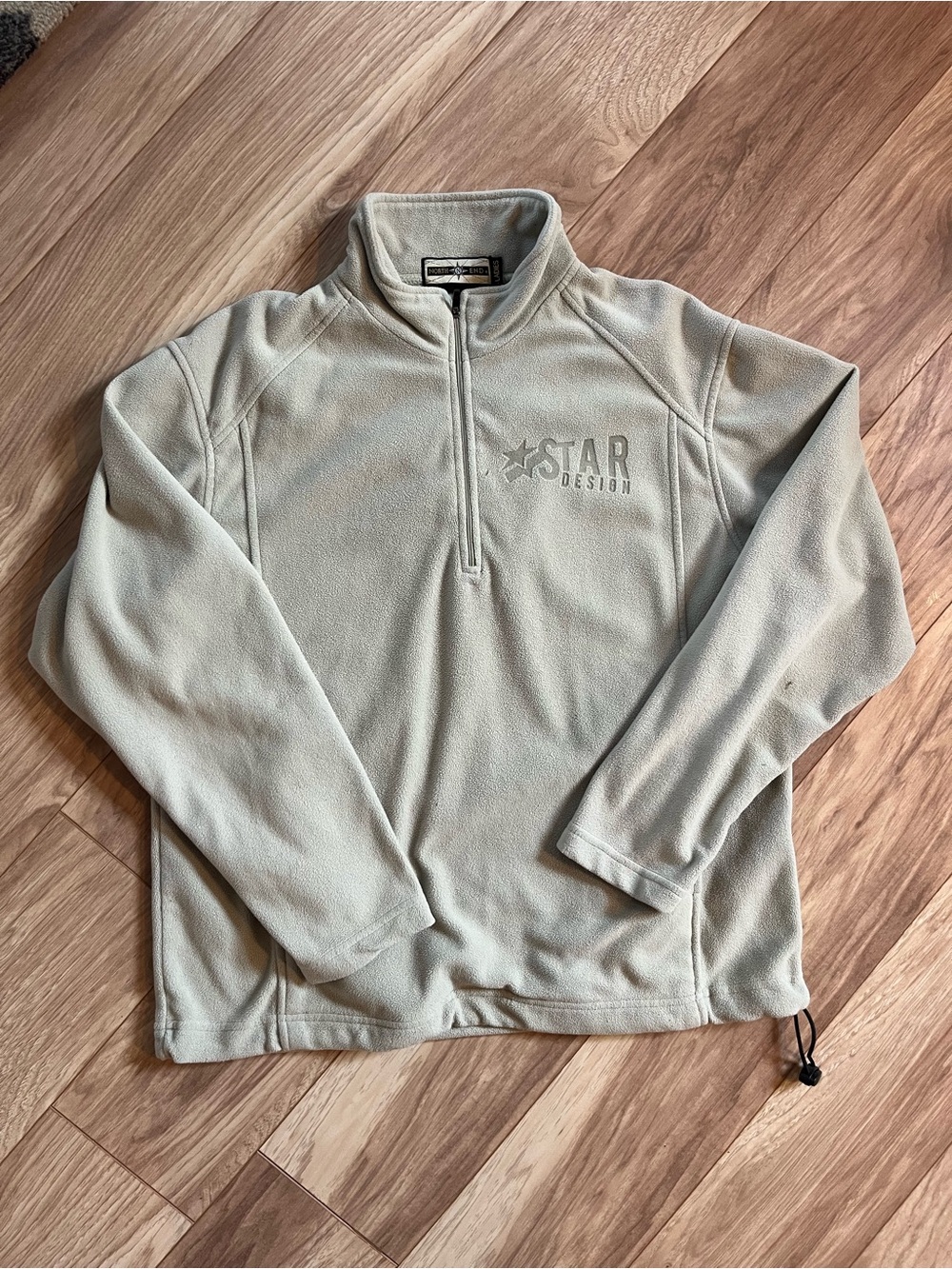 Vintage North End light green/khaki fleece jacket